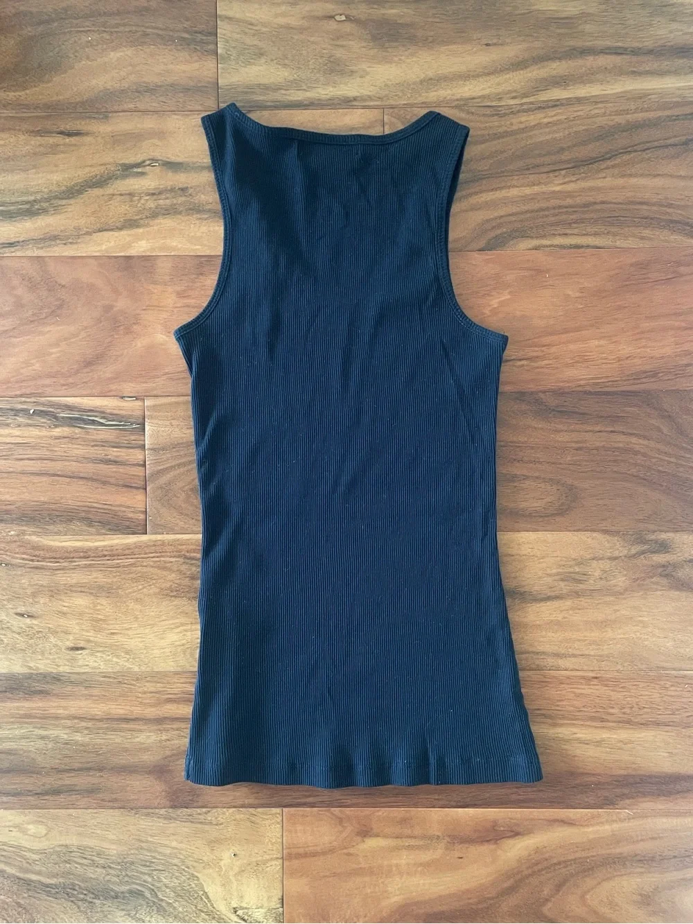 Y2K Majora Black Sequin Striped Tank Top - Picture 2 of 3